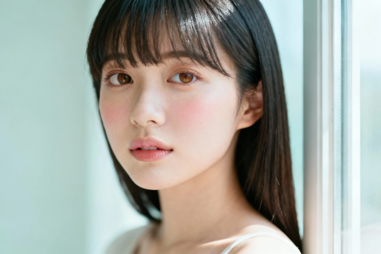 Asian Aesthetic Portrait - Minimalist Style