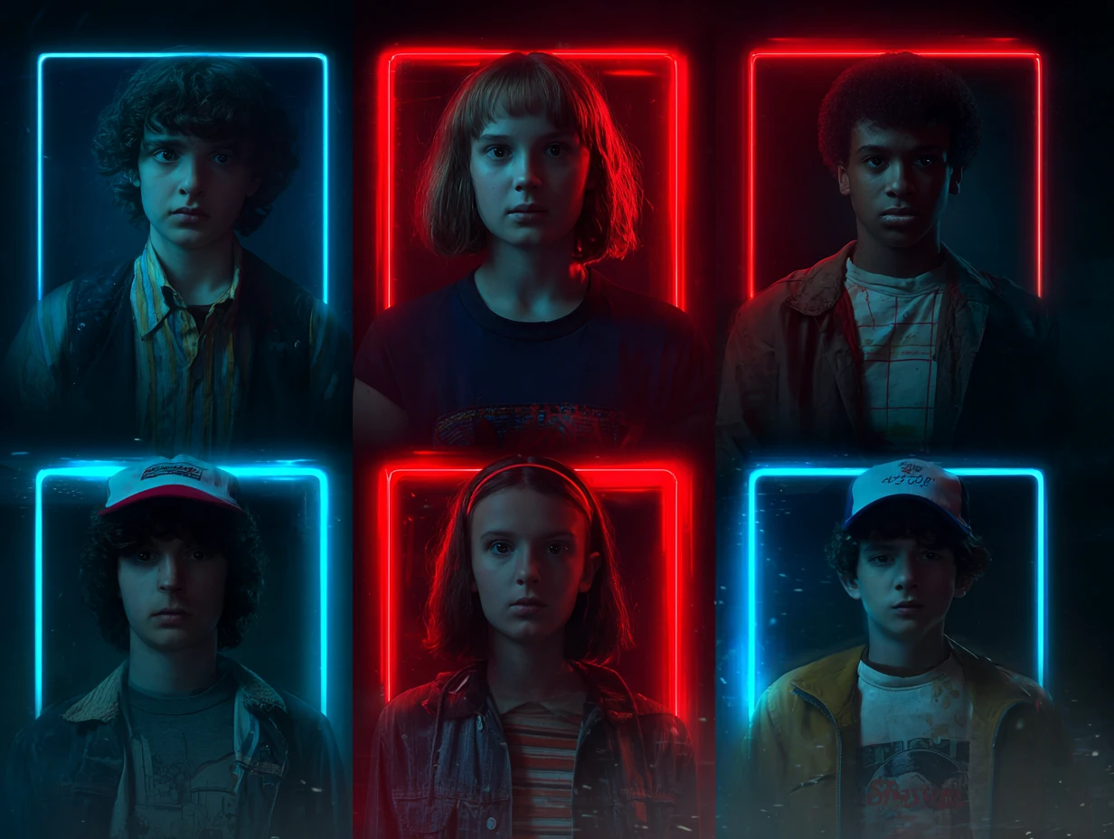 Step 2: Select from Eleven, Mike, Dustin, Lucas, Will character portraits