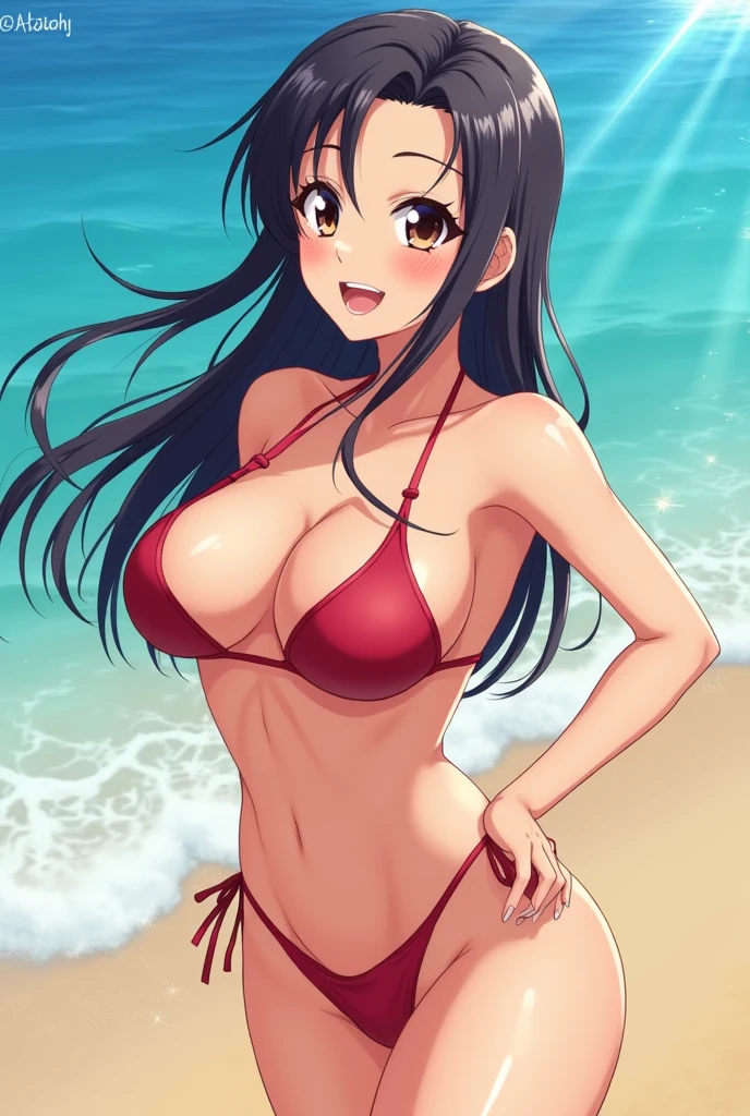 Beach Anime Girl in Swimsuit - Summer Vibes