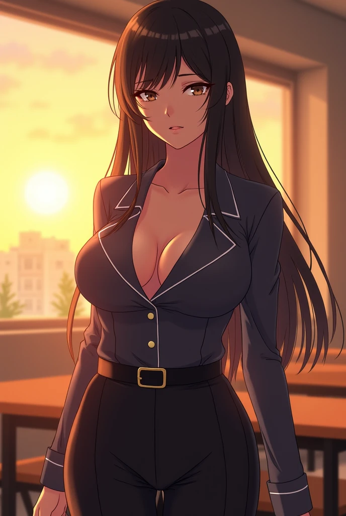 Stylized Stronger-Themed Anime Artwork - Confident Anime Woman