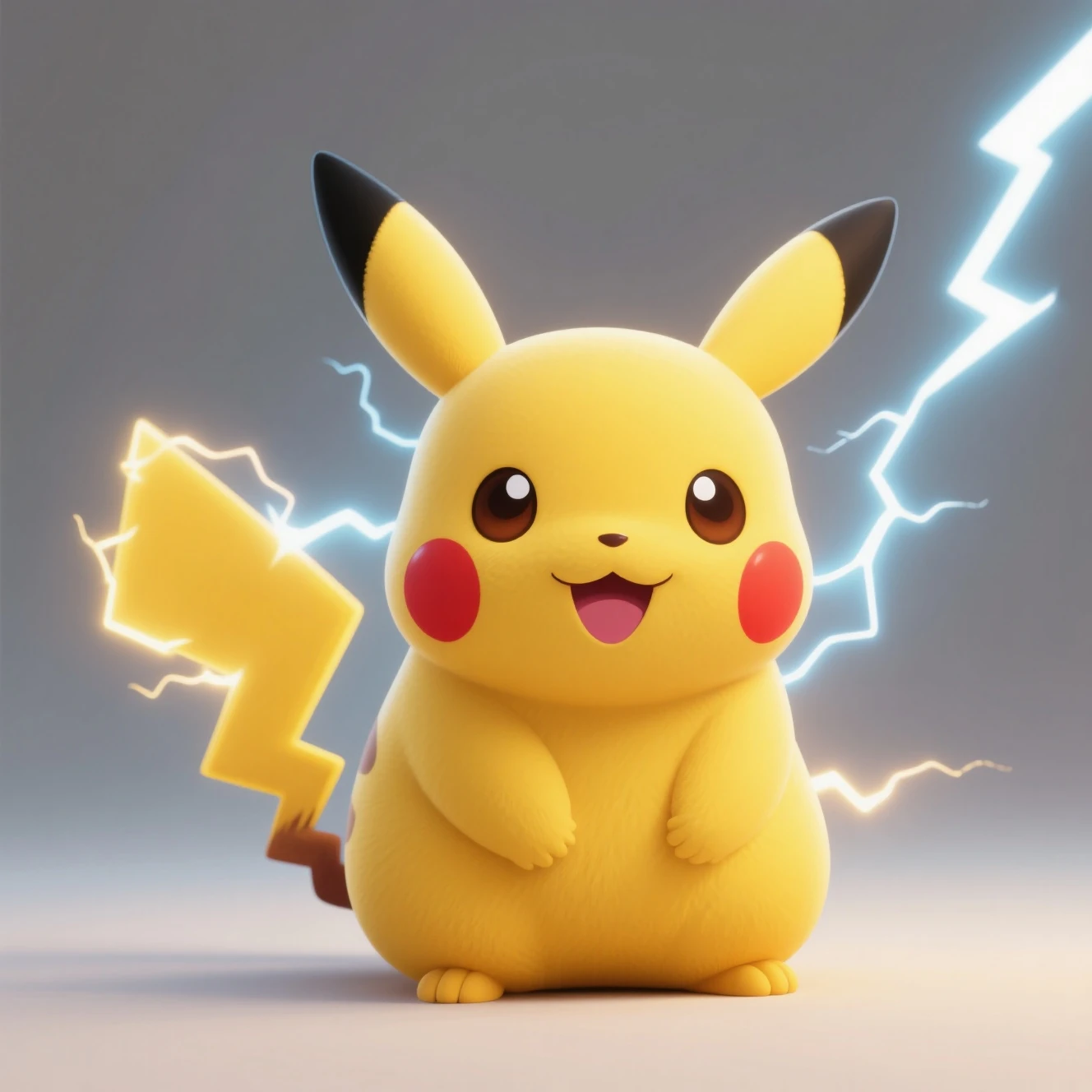 AI Generated Pikachu Pokemon Character - Cute Electric Type Anime Art